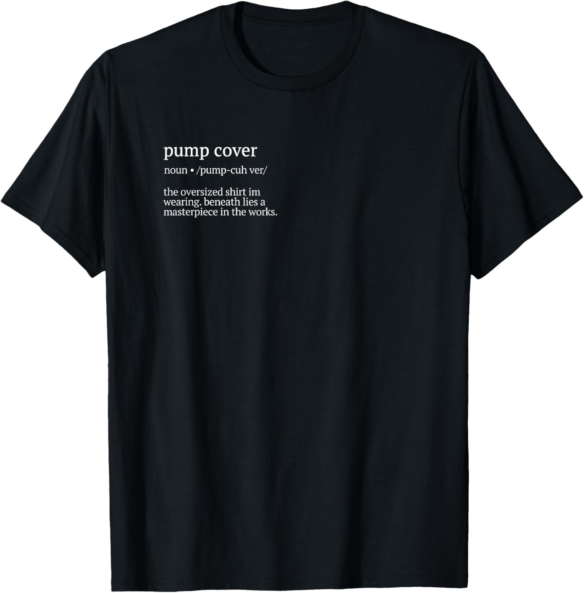 Pump Cover Definition Men's Gym Pump Cover Workout Oversized T-Shirt - Black