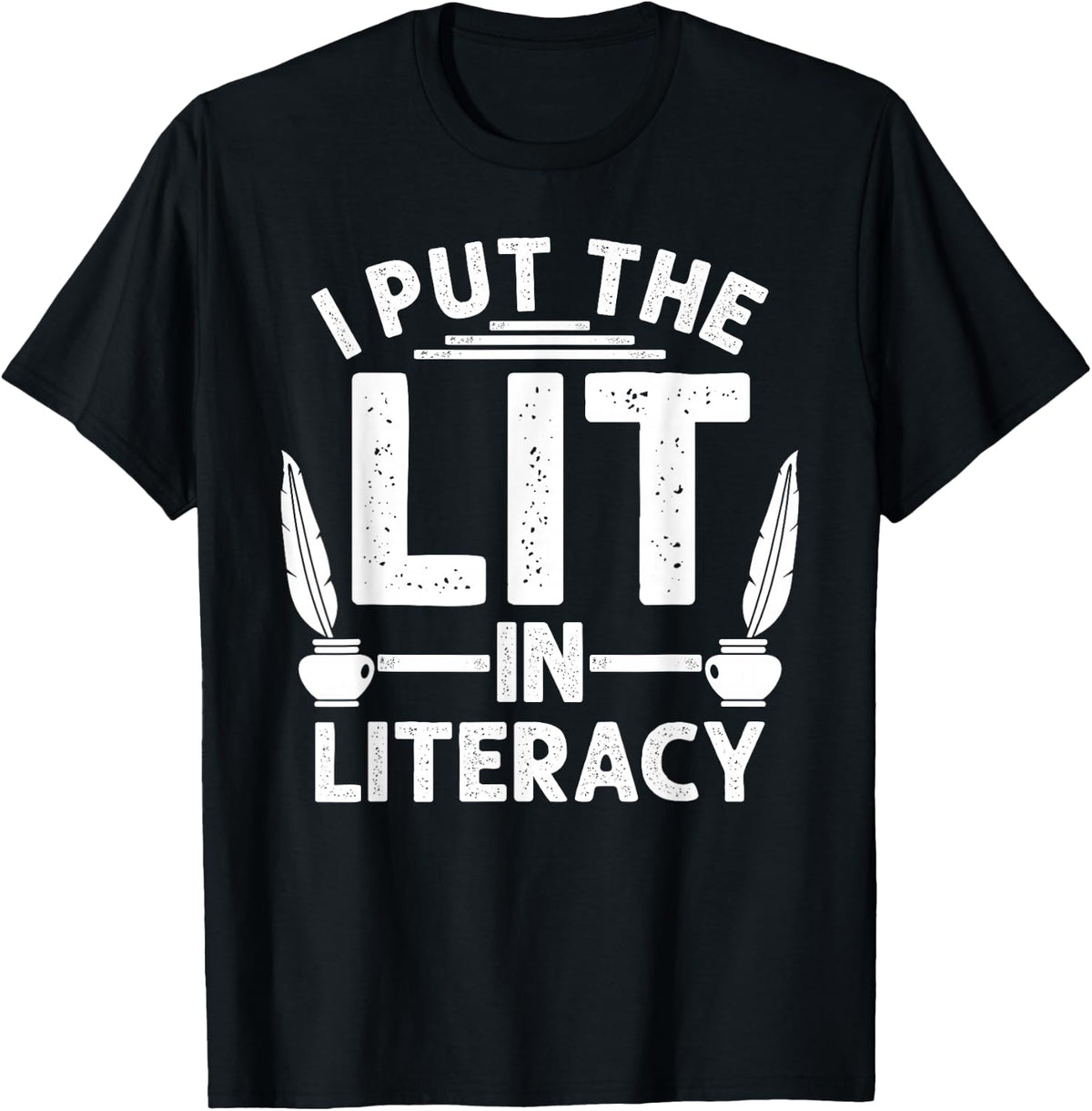 Funny Literacy Coach Design For Men Women Reading Teachers T-Shirt - Black