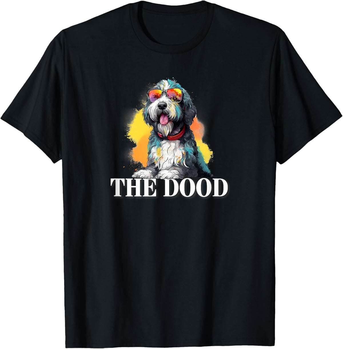 Mens Womens Kids Cute The Dood Bernedoodle Dog Lover T-Shirt - Black