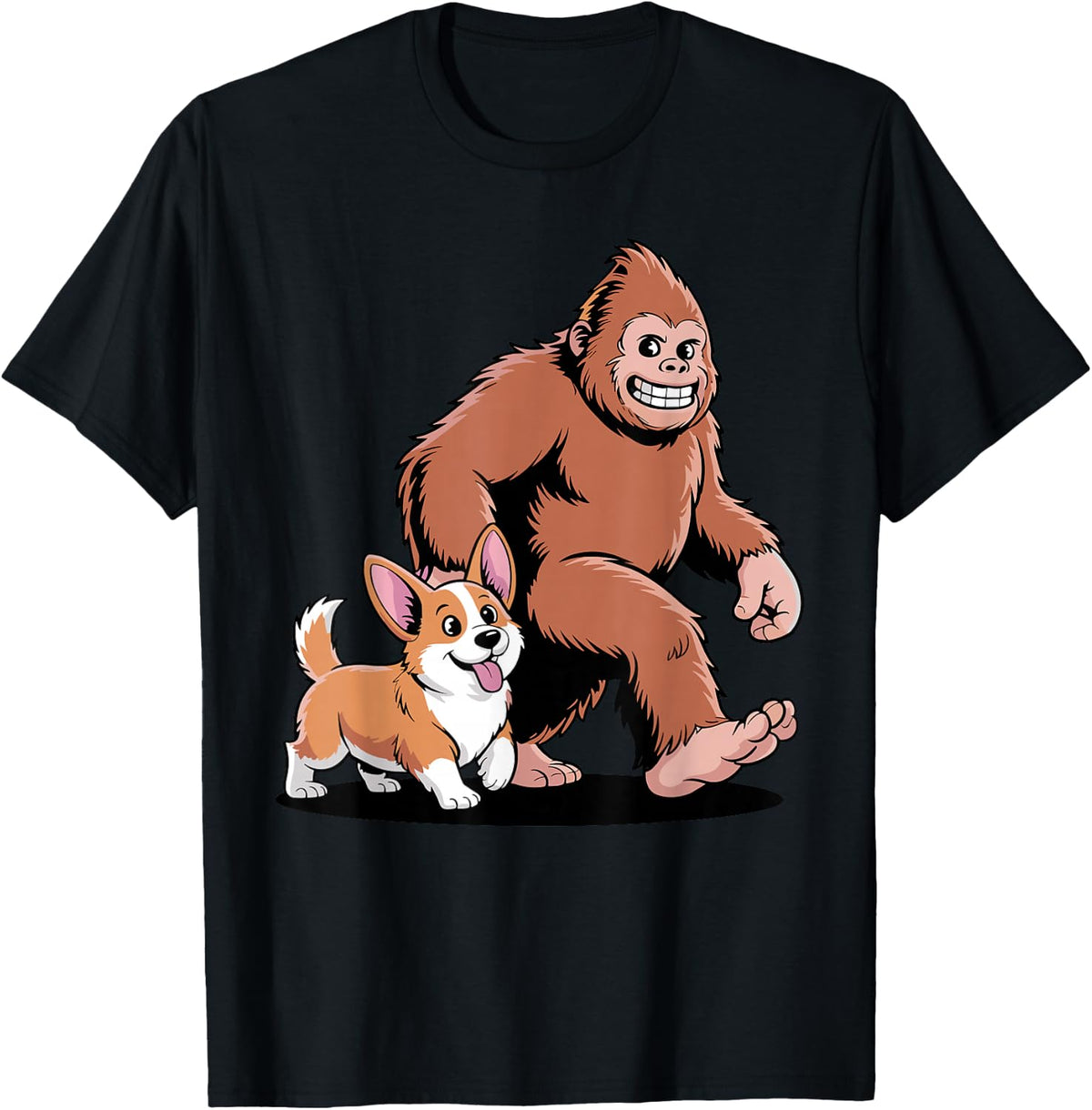 Funny Corgi Design for Men Women Welsh Corgi Dog Lover T-Shirt - Black