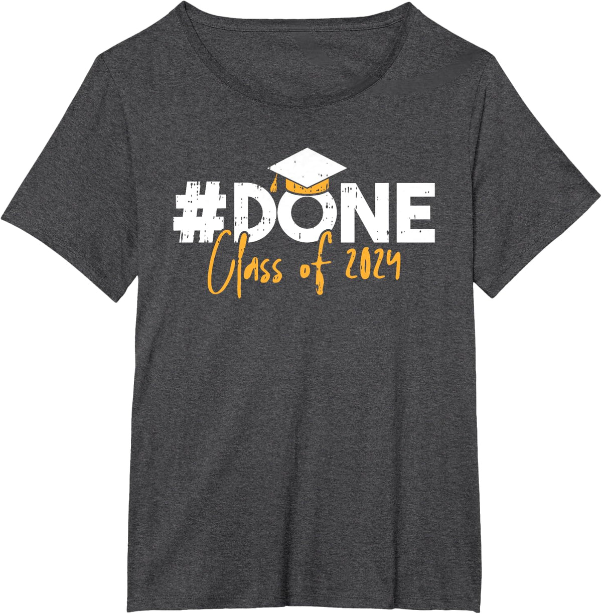 Done Class Of 2024 Graduation Graduate Men Women Kids T-Shirt - Dark Heather Grey