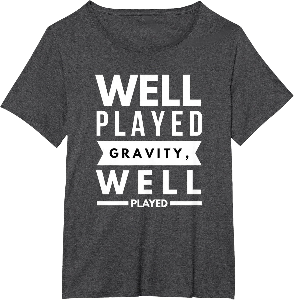 Funny Fail Gravity Post Surgery Gag Gifts Get Well Soon Gift T-Shirt - Dark Heather Grey