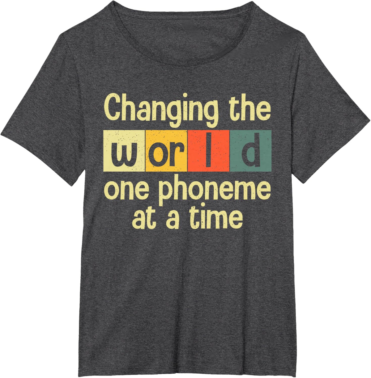 Reading Teacher Art For Men Women Read Teacher Intervention T-Shirt - Dark Heather Grey