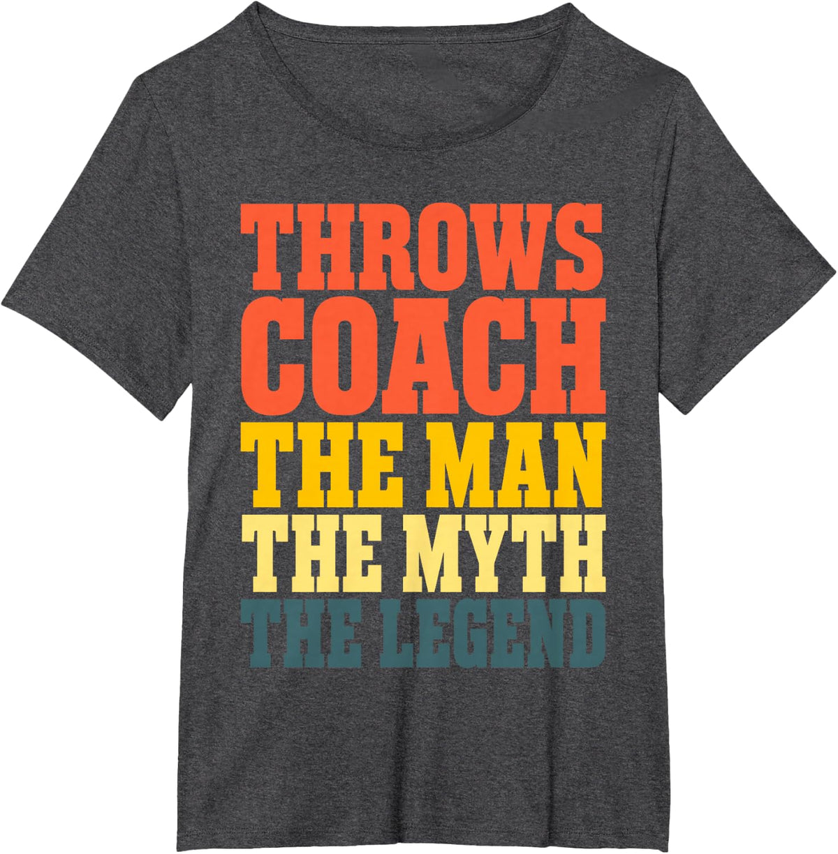 Shotput Coach Art for Men Boy Dad Throws Coach Shotput Coach T-Shirt - Dark Heather Grey