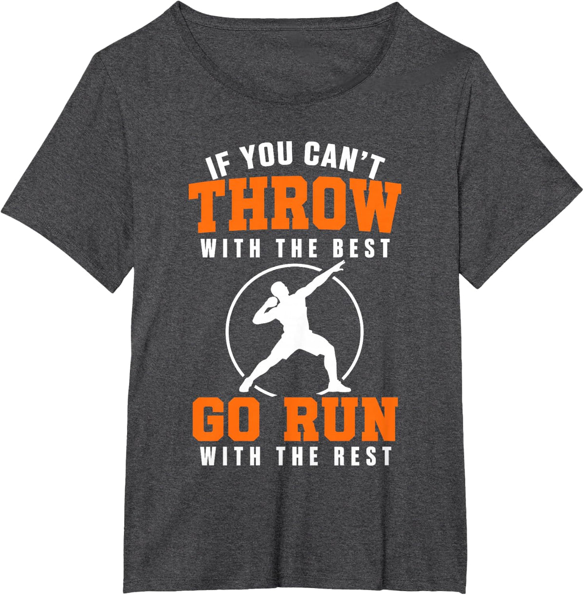 Shotput Coach Art for Men Women Kids Throws Coach Shotput T-Shirt - Dark Heather Grey