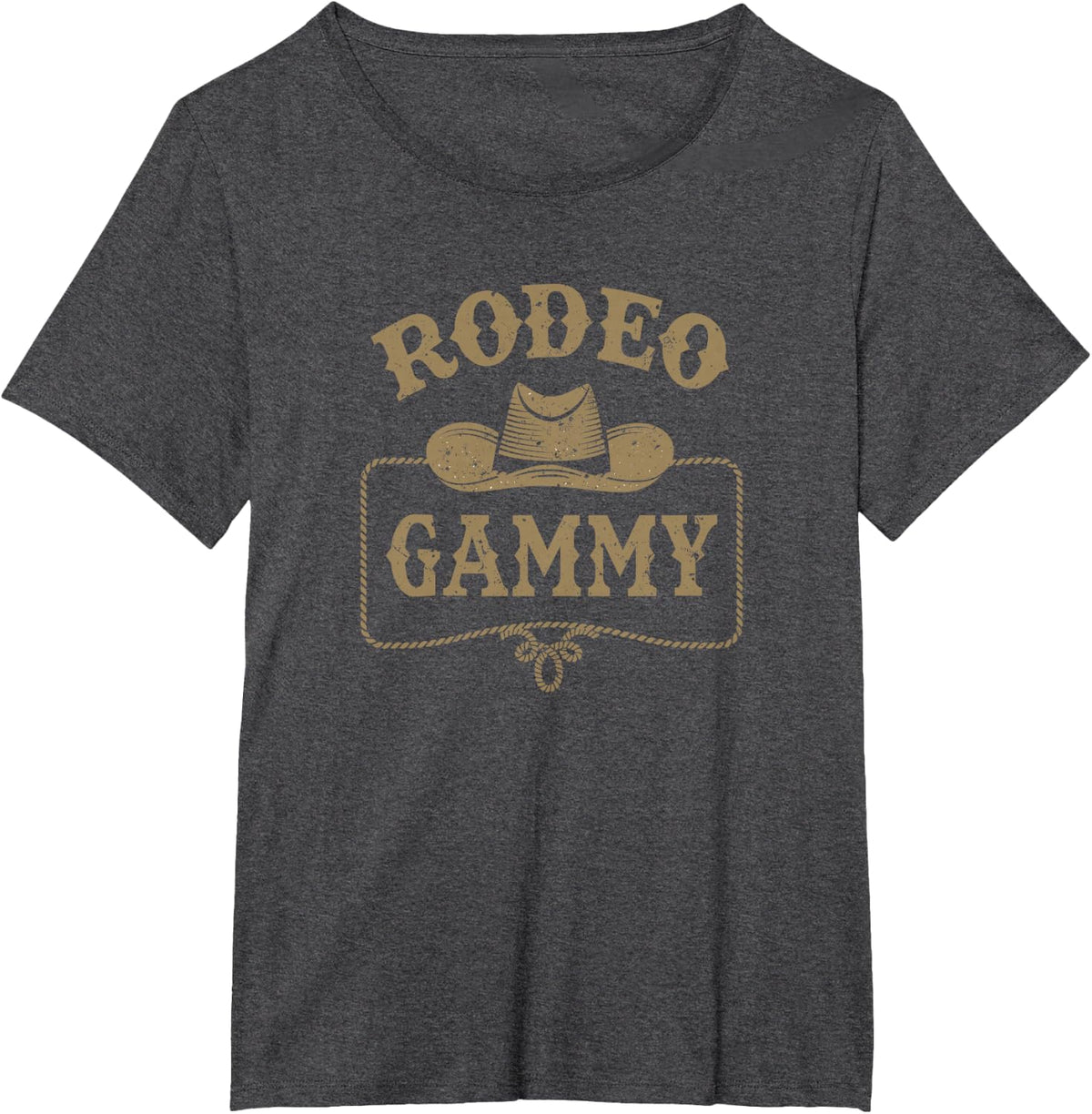 Rodeo Gammy Cowboy Cowgirl Birthday Matching Family T-Shirt - Dark Heather Grey