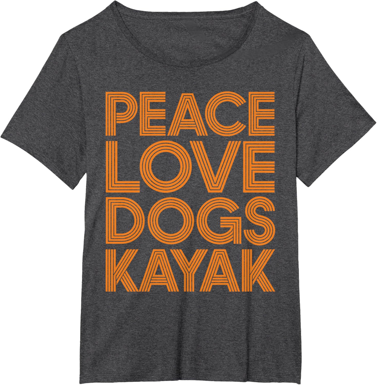 Funny Kayak Art for Men Women Kayaker Kayak Lover Kayaking T-Shirt - Dark Heather Grey