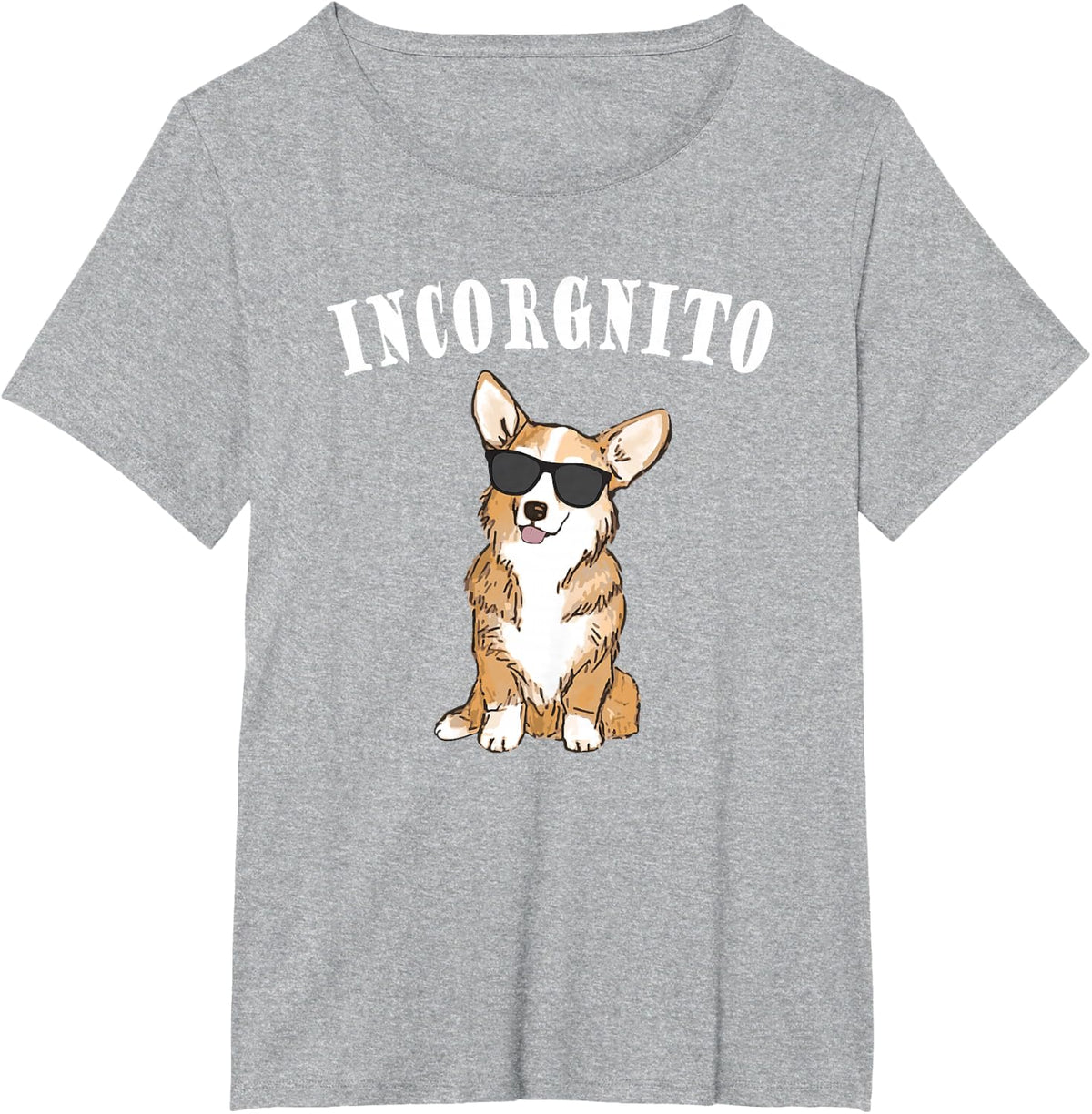 Mens Womens Moms Incorgnito Pembroke Welsh Corgi Dog Lover T-Shirt - Heather Grey