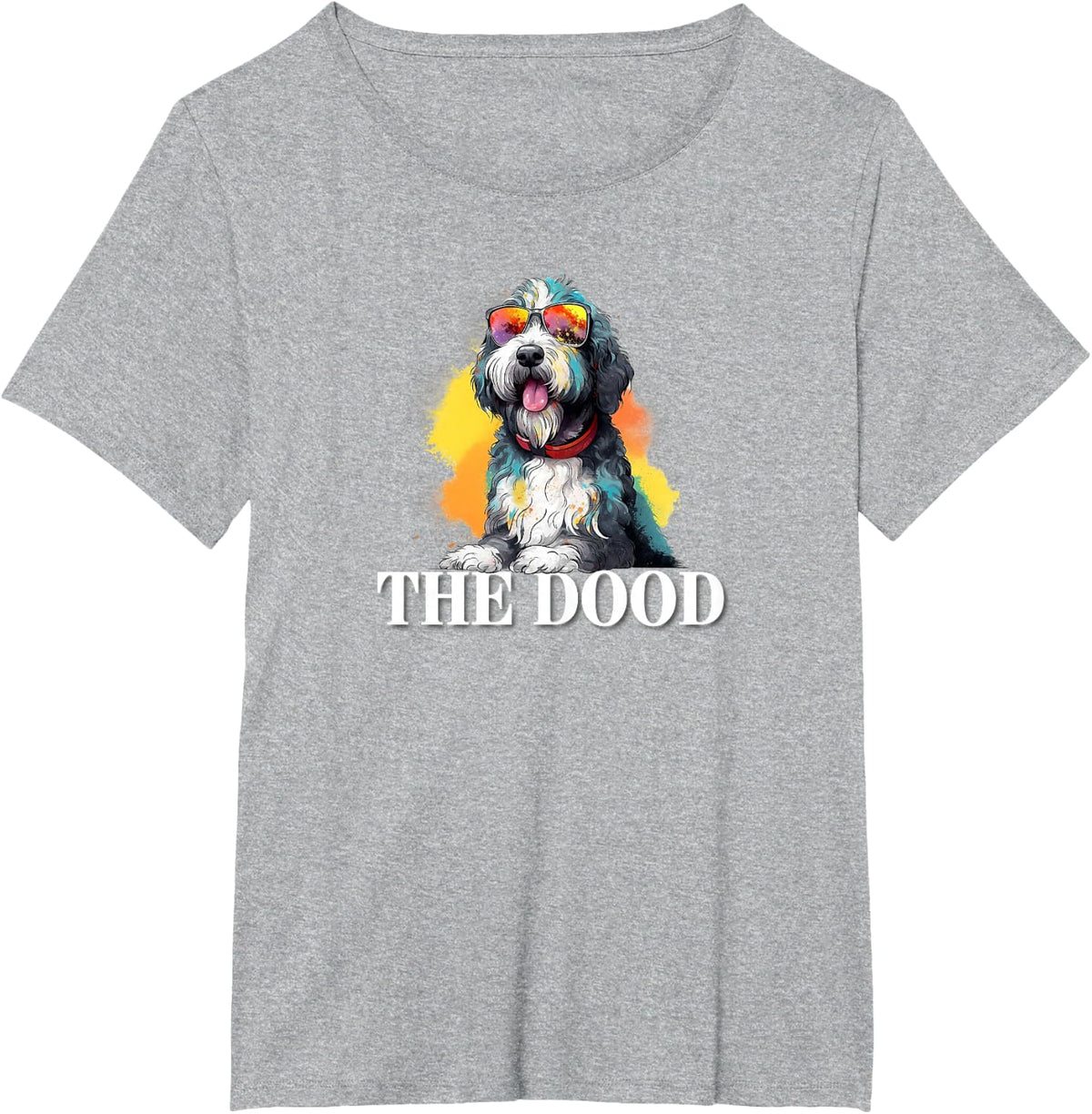 Mens Womens Kids Cute The Dood Bernedoodle Dog Lover T-Shirt - Heather Grey