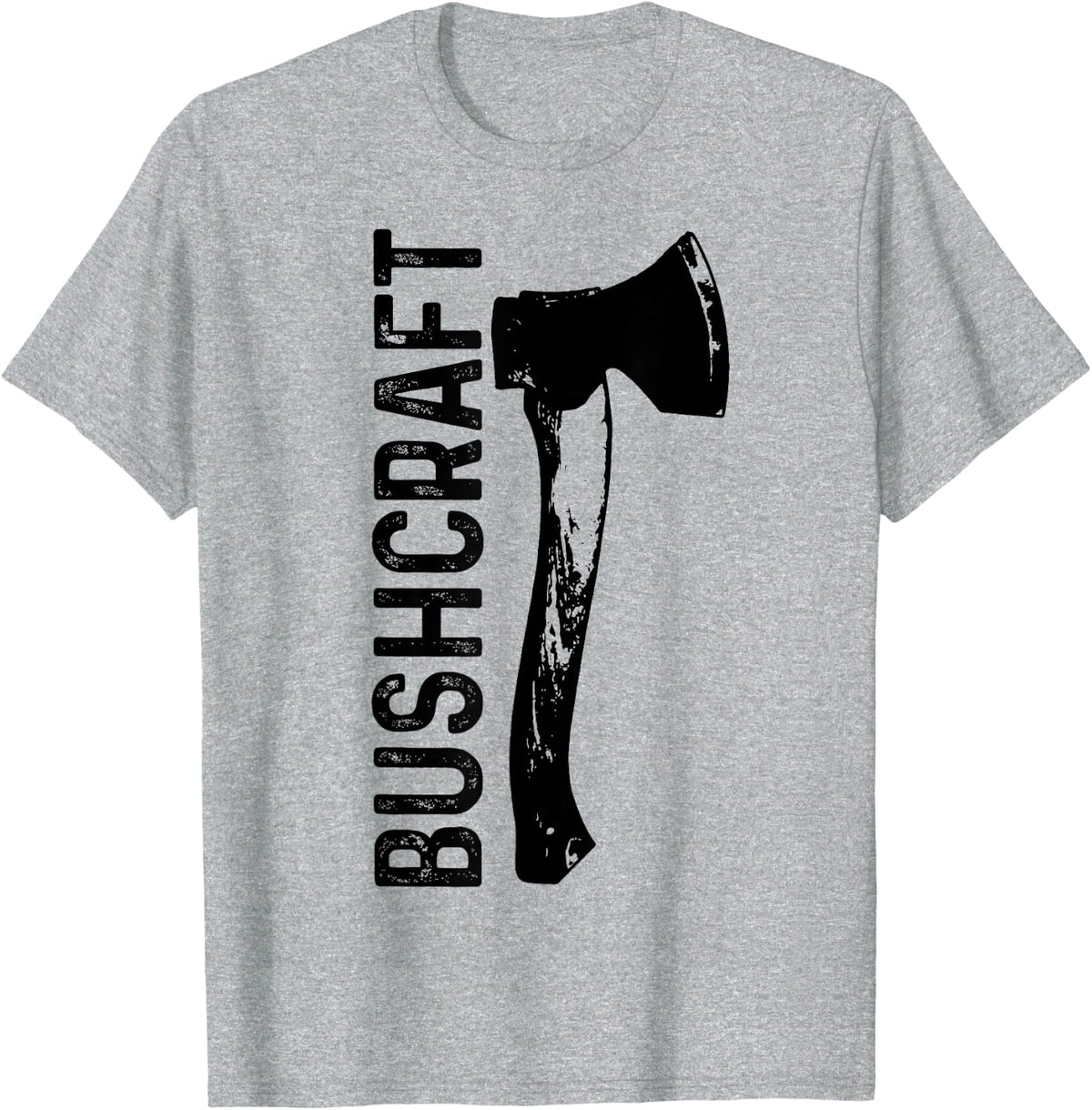 Bushcraft Axe Survival Outdoor Camping Bushcrafter T-Shirt - Heather Grey